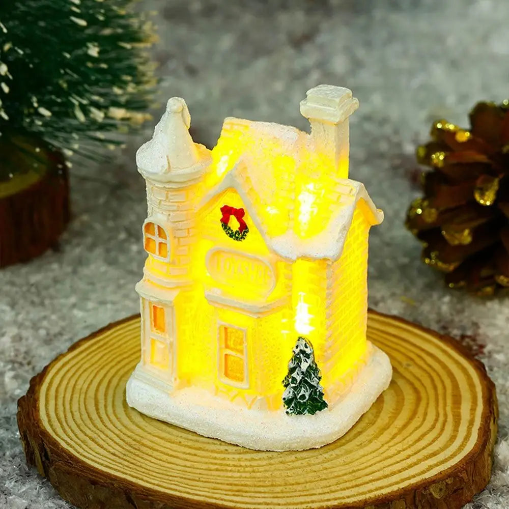 Magical Snowflake Christmas Village Houses