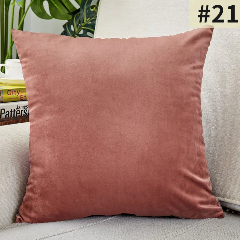 Soft Plush Pillow Cover for Home Decor