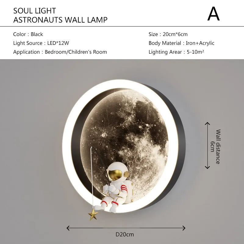 Space LED Moon Wall Lamp - Cofik