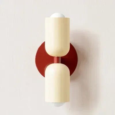 Simple White LED Double Head Wall Light