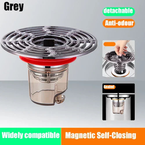 Easy Clean Magnetic Bath Drain Cover