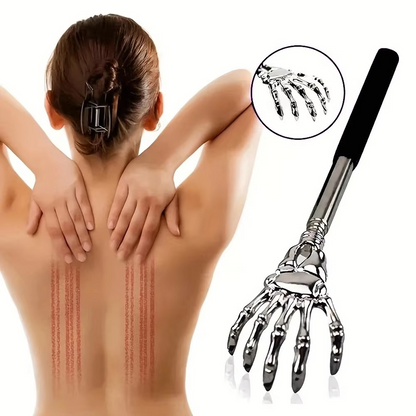 Metal Extendable Back Scratcher and Pet Massager Tool