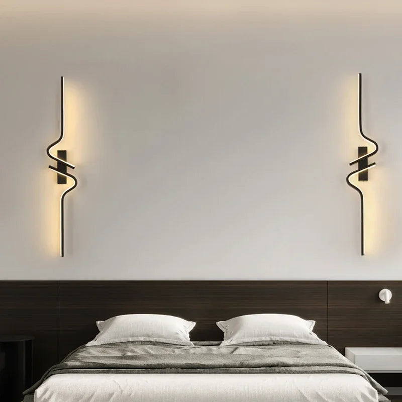 Slim LED Wall Sconce Light for Bedroom and Living Room