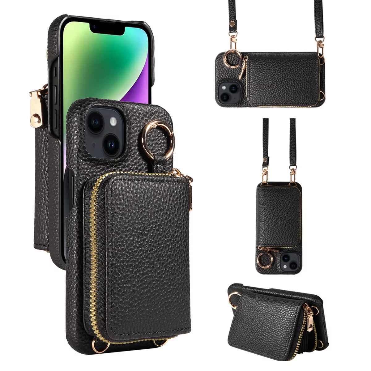 Durable Leather iPhone Case with Magnetic Protection