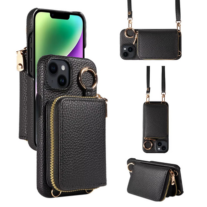 Durable Leather iPhone Case with Magnetic Protection