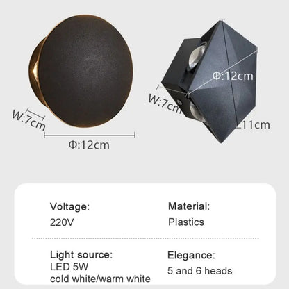 Sleek Glass Modern Wall Light