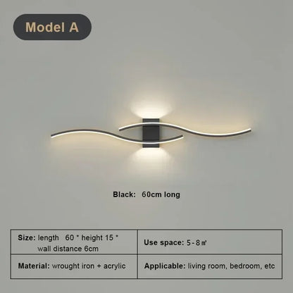 Slim LED Wall Light - Adjustable Dimmable Sconce