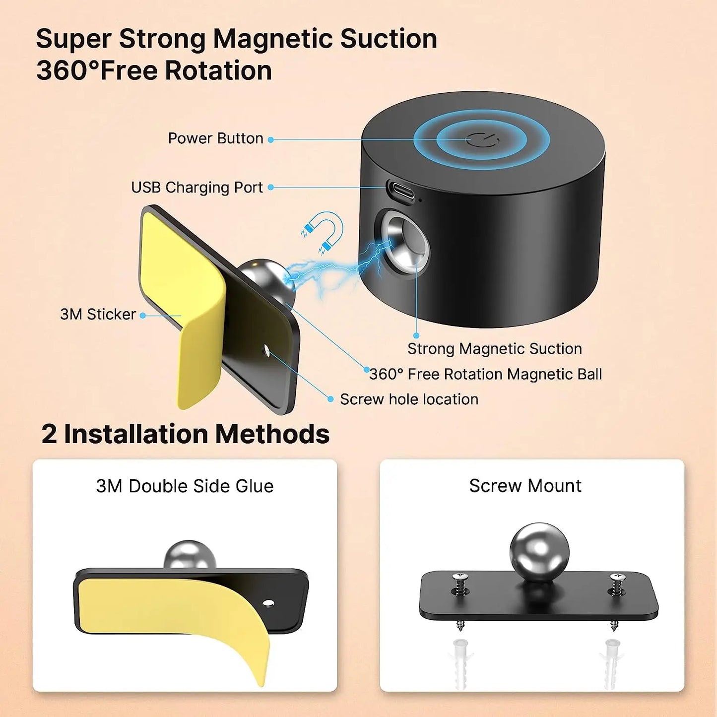 Smart LED Wall Lights with Dimmer Touch Control