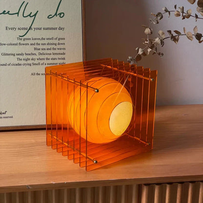 Modern Glass Round Desk Lamp