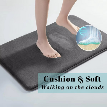 Soft Plush Non-Slip Coral Bathroom Mat