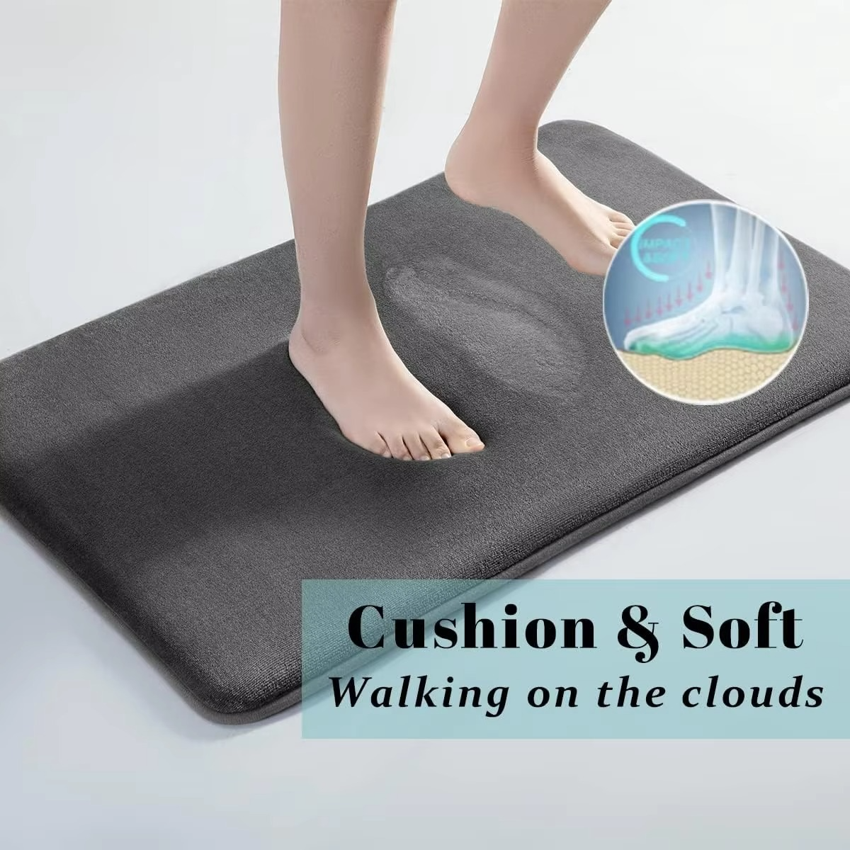 Premium Anti-Slip Coral Plush Bathroom Mat