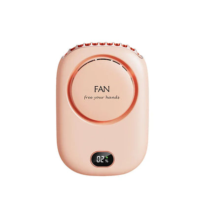 Portable Rechargeable Mini Fan with LED Display