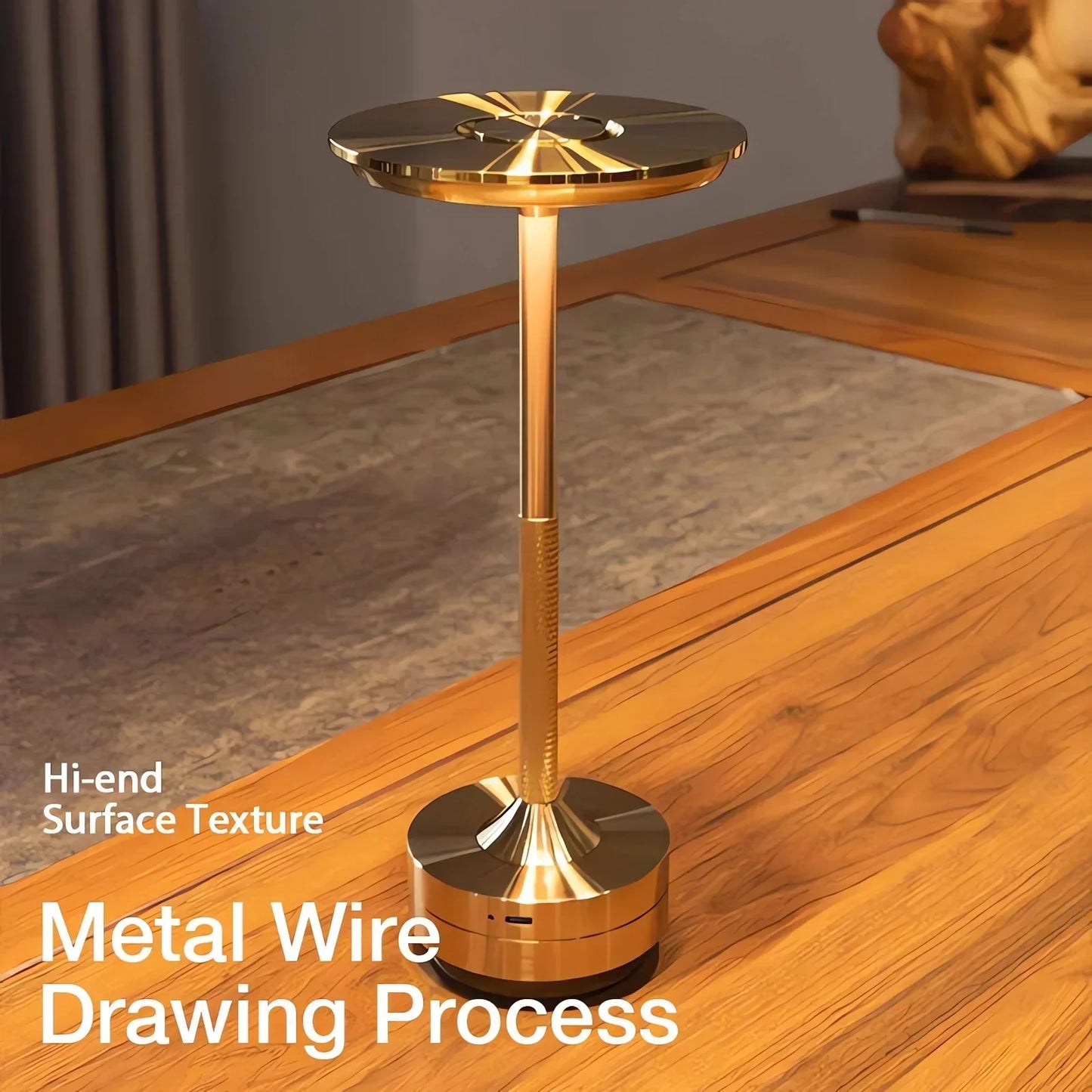 Sleek Wireless LED Desk Lamp with Touch Control