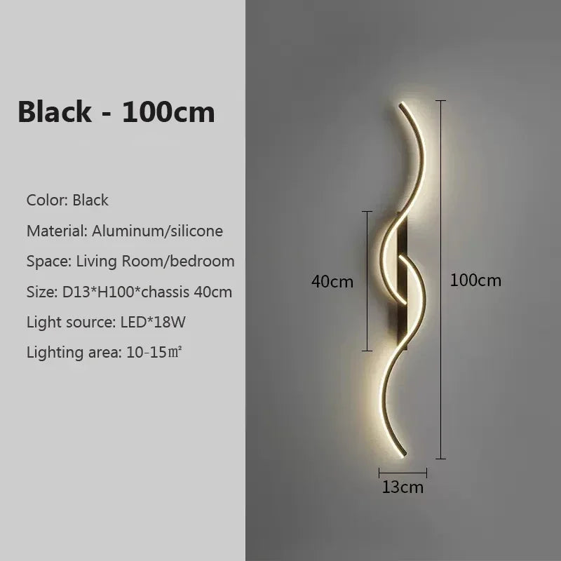 Stylish LED Wall Light – Wireless Remote Control Sconce