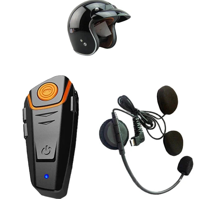 Waterproof Motorsport Intercom with FM & Long Range Bluetooth