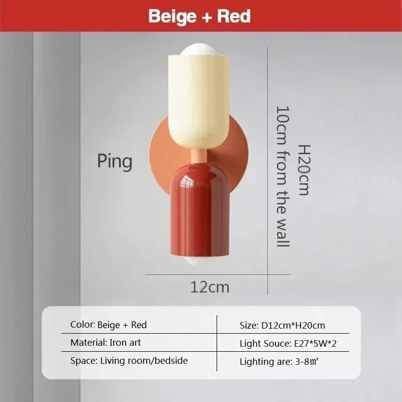 Simple LED Double Head Wall Lamp