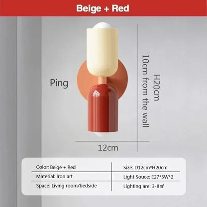 Simple LED Double Head Wall Lamp