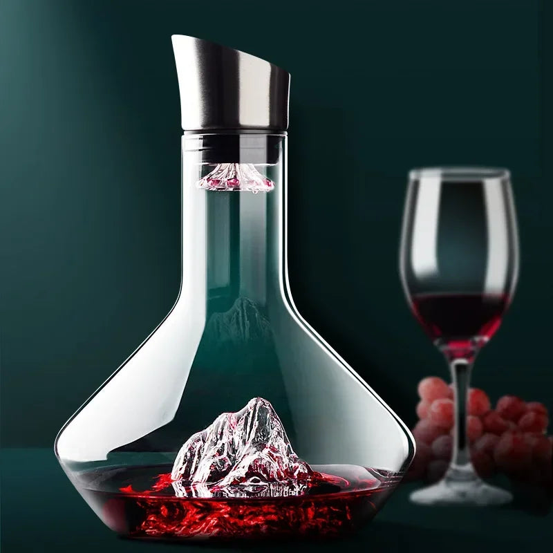 Large 1500ml Crystal Red Wine Decanter Jug