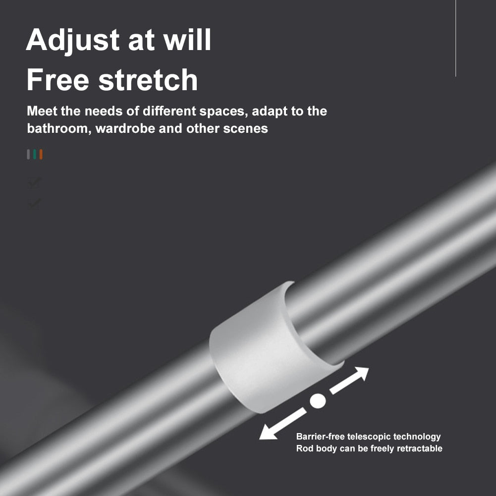 Compact Adjustable Expandable Closet Rod