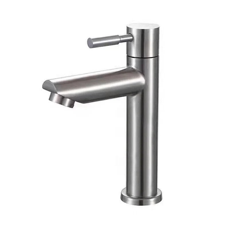 Premium Brushed Stainless Steel Bathroom Faucet