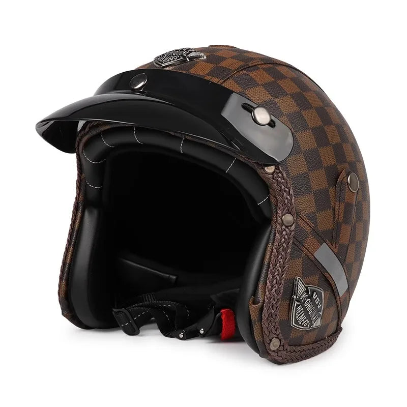 Classic Open Face Motorcycle Helmet Kael