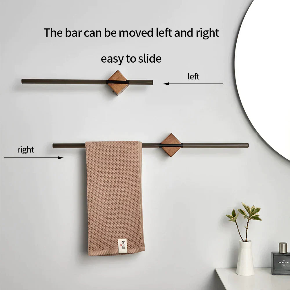 Space-Saving Bathroom Towel Rack