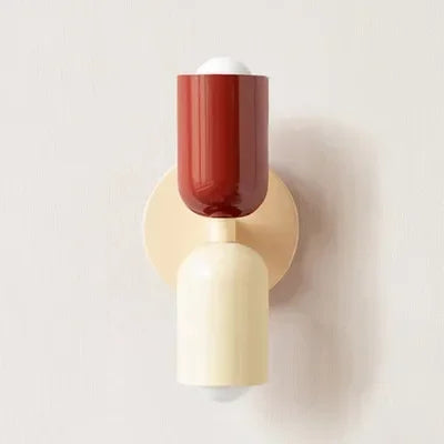 Simple White LED Double Head Wall Light