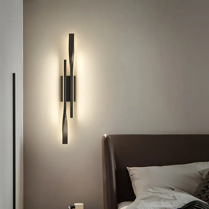 Slim LED Wall Light Strip - Contemporary Nordic Bedroom Lamp