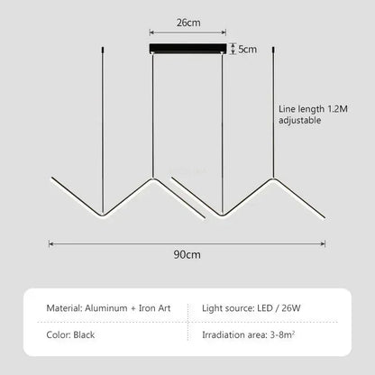 Stylish 2-Head LED Pendant Light with Dimmer Remote