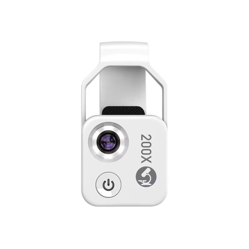 High Power 200X Phone Microscope Lens with Clip