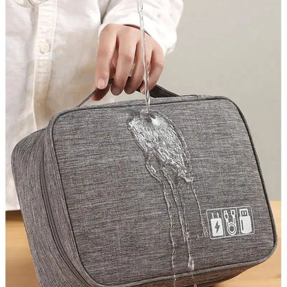 Travel Cable Organizer Bag Waterproof Accessory Pouch