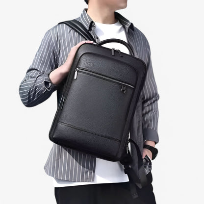 Premium Leather Backpack for Work and Travel