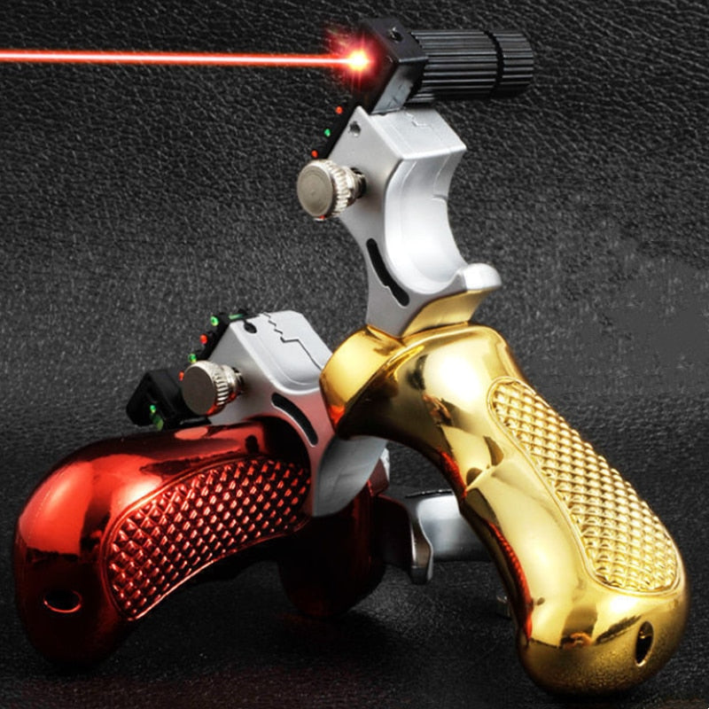 Accurate Steel Pocket Slingshot