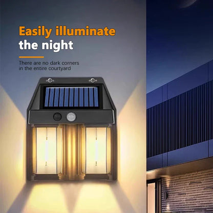 Outdoor LED Solar Powered Weatherproof Wall Light