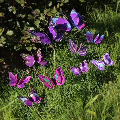 Colorful Metal Butterfly Garden Decoration Stake - Cofik
