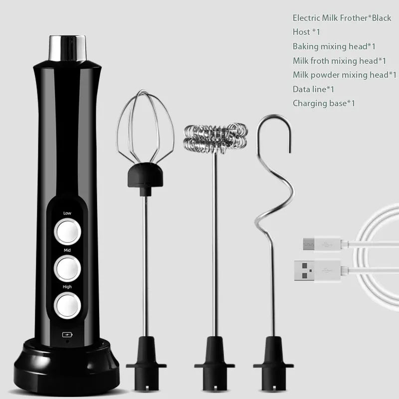Portable Electric Milk Frother Coffee Mixer