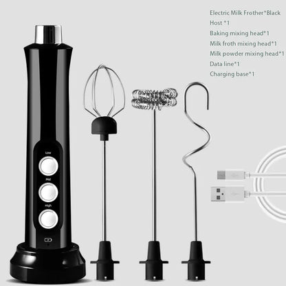 Portable Electric Milk Frother Coffee Mixer