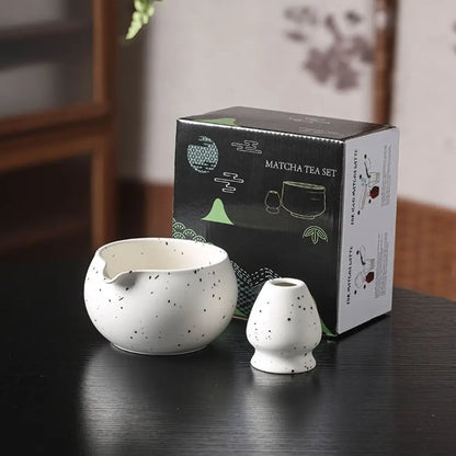 Traditional Japanese Green Tea Ceramic Bowl