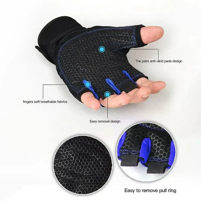 Durable Gym Gloves with Wrist Protection