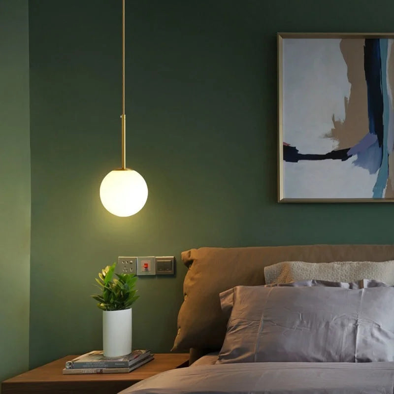 Sleek Glass Globe Pendant Lighting Fixture