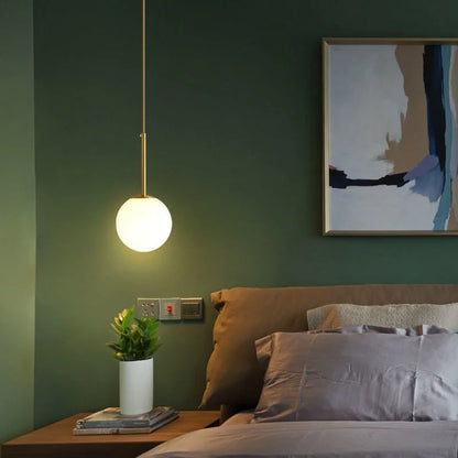 Sleek Glass Globe Pendant Lighting Fixture