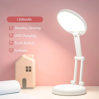 Compact Pink Cat Ear Table Lamp - Cofik