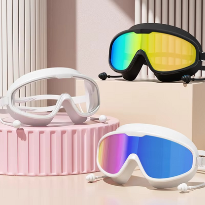 Clear Adult Swim Goggles - Waterproof UV Protection