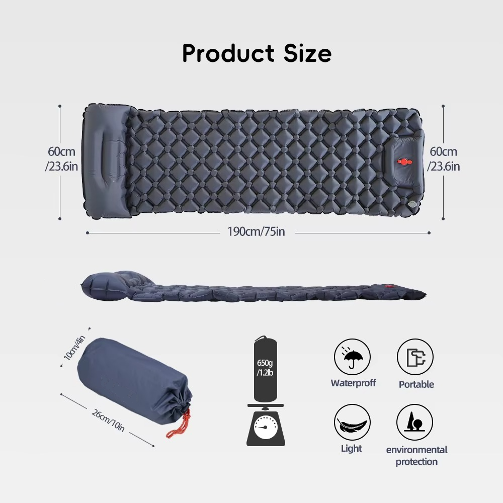 Comfortable Self Inflating Camping Sleep Pad