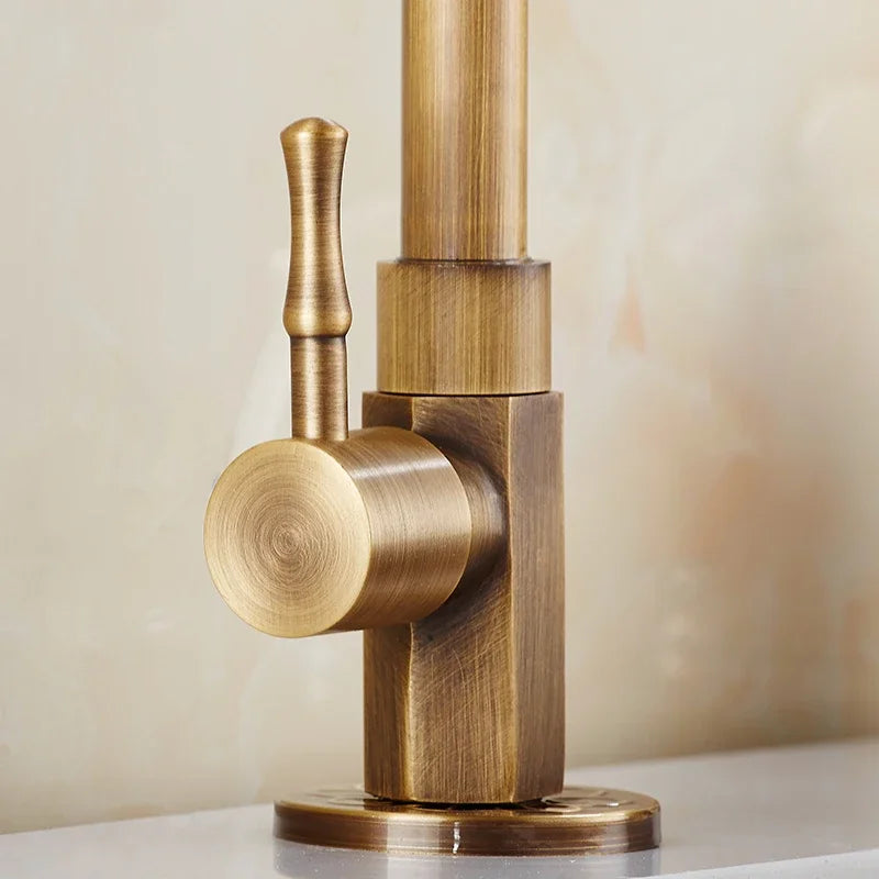 Classic Brass Kitchen Sink Faucet