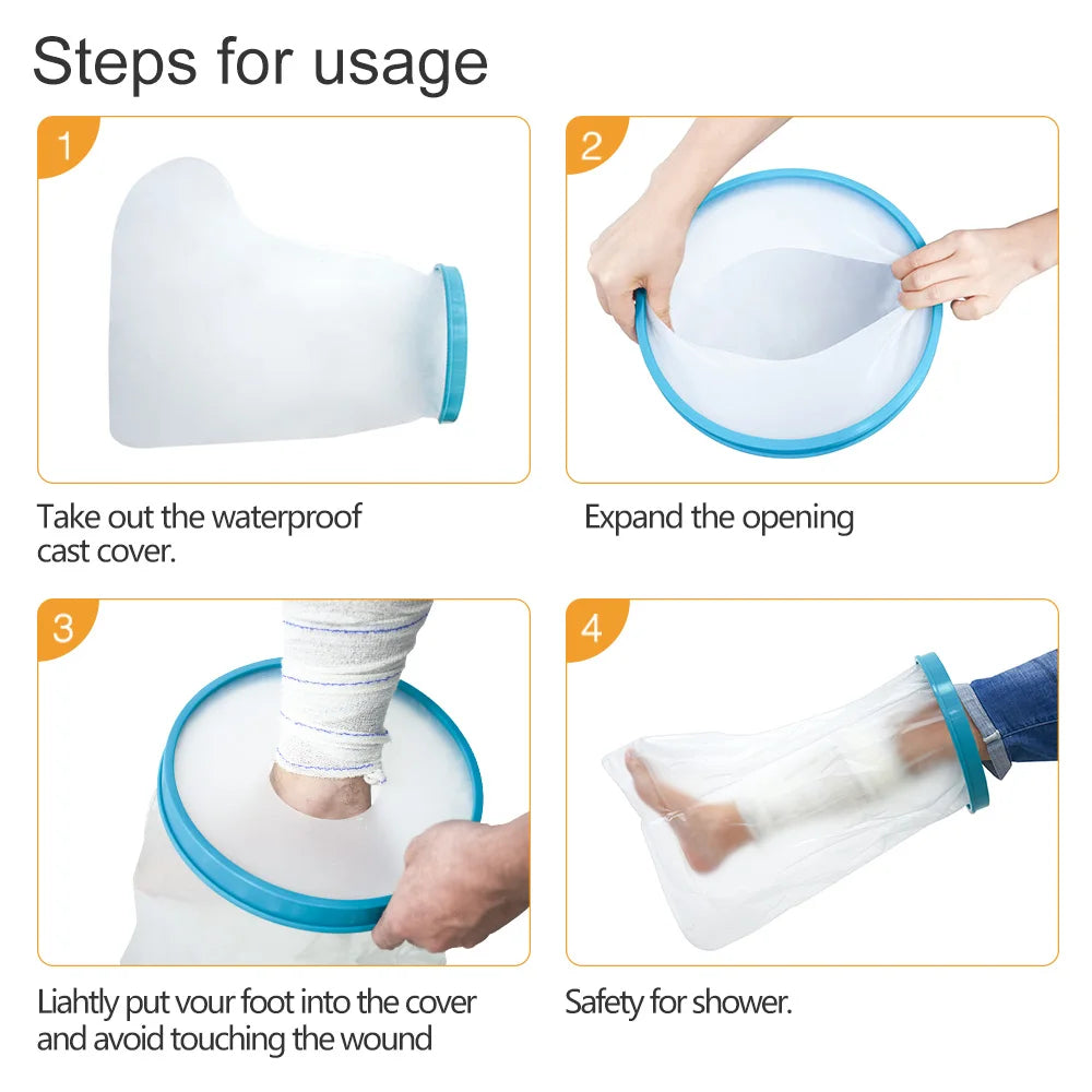 Waterproof Leg Cover for Shower Protection