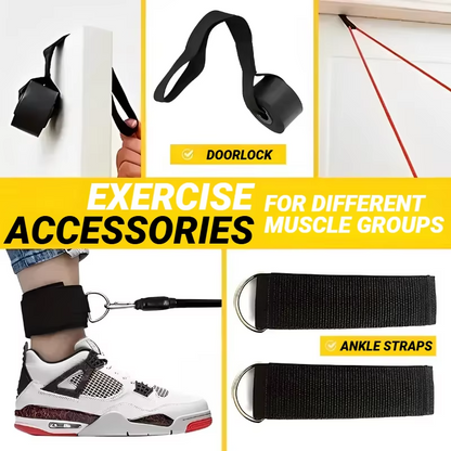 Premium Resistance Band Exercise Kit with Handles and Straps