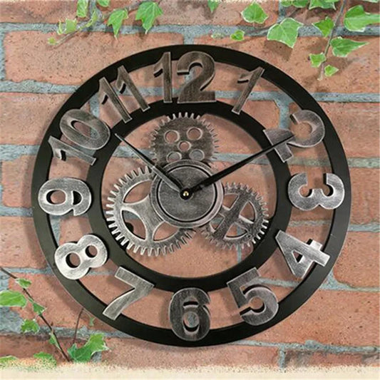 Classic Wooden Wall Clock with Roman Numerals - Cofik
