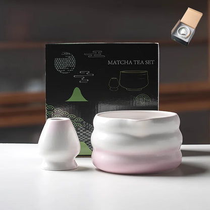 Traditional Green Tea Ceramic Bowl Set 550ml