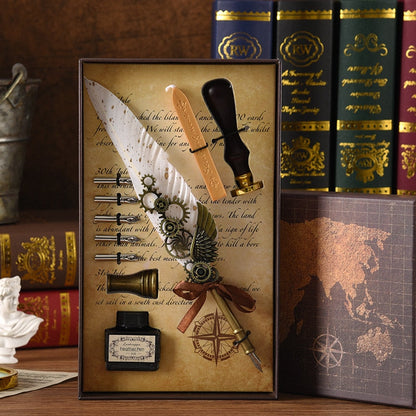 Stylish Phoenix Feather Artist Calligraphy Pen Set